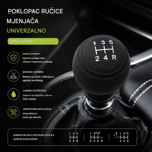 5 komada 22€✨ Dajte svom automobilu novi izgled uz ovu silikonsku navlaku za ručicu mjenjača 🚘