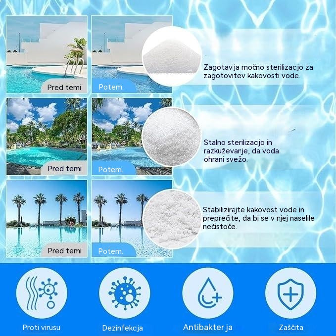 🔥【Kupite 1, dobite 1 gratis】🏊‍♀️💧Tablete za čiščenje bazenov za čisto in prozorno vodo.