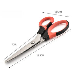 ✂️ Viacúčelové nožnice na rezanie s cikcakovou strihacou hranou – na látky, papier a remeslá 🧵