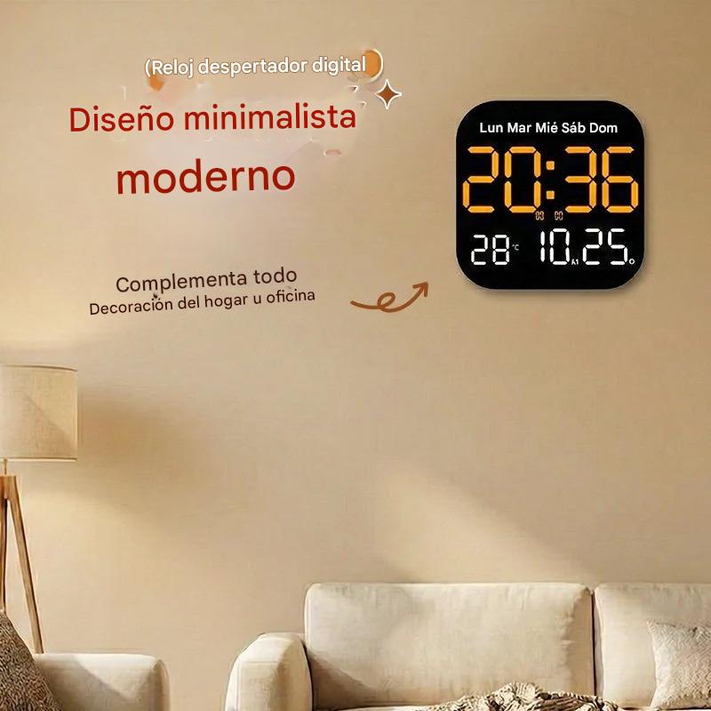 🕰️ ¡Más de 50.000 unidades vendidas! 🛏️ Reloj digital para el hogar y la oficina: ¡despierte suavemente y olvídese de las alarmas molestas! Brillo ajustable, funcionamiento silencioso por la noche. 🌙