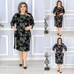 🍑😍【S-5XL】Vestido de otoño encantador de talla grande.