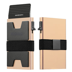 🔥【Oferta especial por tiempo limitado】✨Nuevo tarjetero de aleación de aluminio con bloqueo RFID