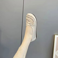 👡【35-40】Zapatos de mujer, zapatos de piel de vacuno suaves y antideslizantes
