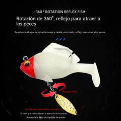 🎣🐟【artefacto de pesca】Juego de 6 señuelos blandos con cola en T