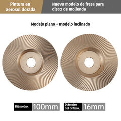 【2 piezas】⚙️Discos y fresas de lijado para madera | Compatibles con amoladora angular ✨