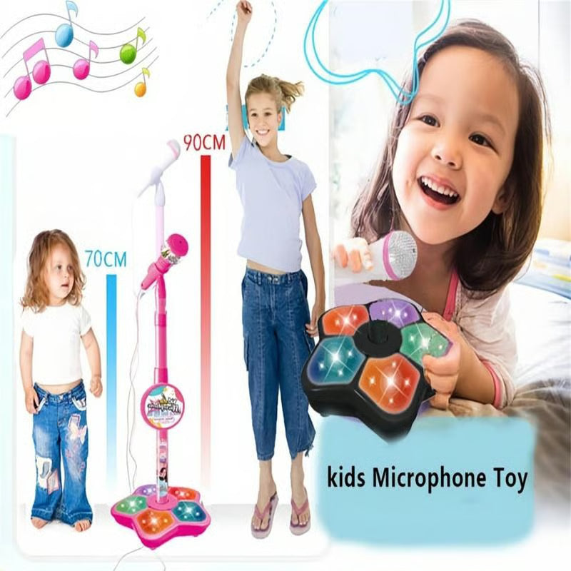 💥Juego de micrófono, juego de máquina de karaoke con luz