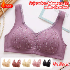 【3 piezas】👙✨ Sujetador suave sin aros con cierre frontal – cómodo, transpirable y perfecto para mujeres maduras