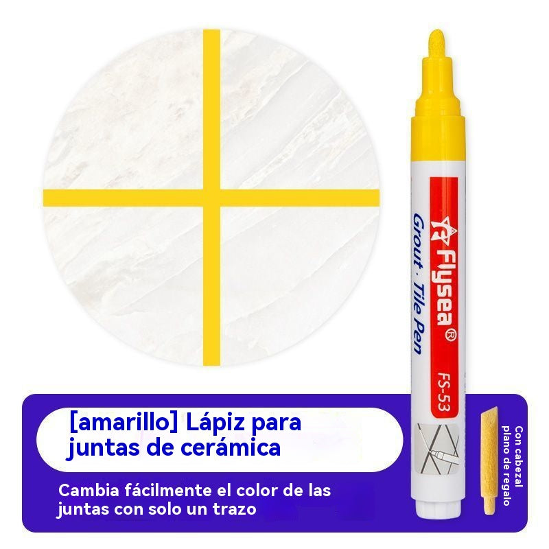 ✨【2 piezas】Bolígrafo reparador de lechada de azulejos: elimina el moho y cubre las grietas 🏠🎁