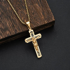 ✨【Oferta por tiempo limitado】✝️Collar con cruz de Jesús---✝️Esta cruz es un símbolo de Jesucristo.