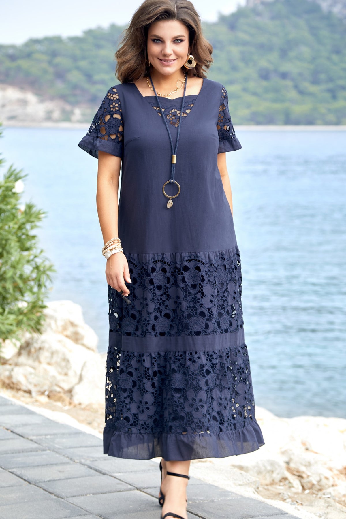 🔥👗【S-5XL】Vestido de encaje elegante y de moda.