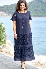 🔥👗【S-5XL】Vestido de encaje elegante y de moda.