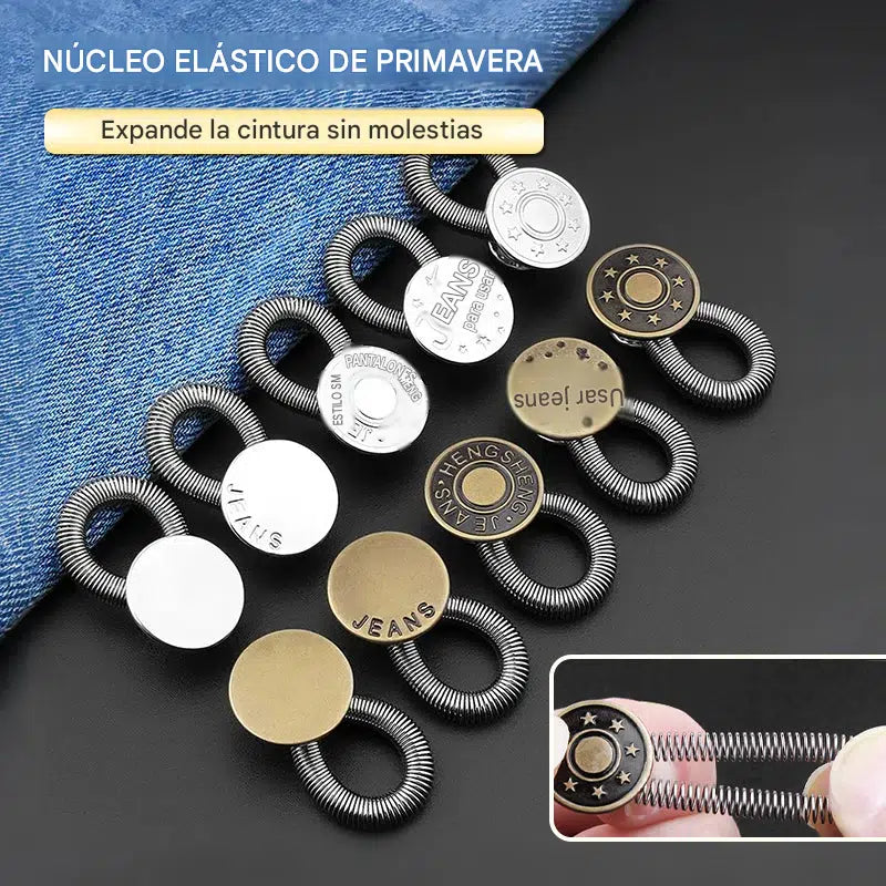 [10 piezas 22 euro] 🏆Extensor de cintura metálico con resorte para jeans🔩👖