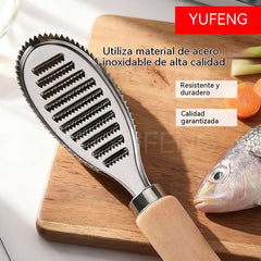 【Compra 1 y llévate 1 gratis】Raspador multifuncional de acero inoxidable para escamas de pescado y pelador de ajos.