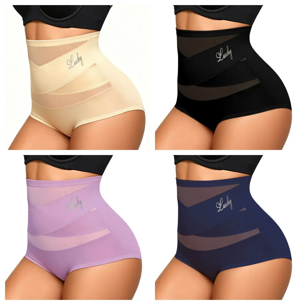 ✨4 piezas 30 €✨ Bragas Moldeadoras Mujer Cintura Alta | Ajuste Cómodo e Invisible para Cada Look 💕