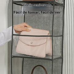 💯Bolsa de almacenamiento colgante de seis capas con gran capacidad