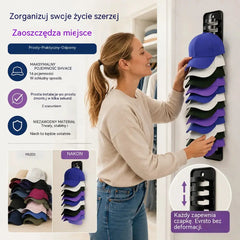 【2 sztuki】Organizator na czapki oszczędzający miejsce