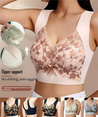 💖【paquete de 3】1 juego 28 euros🥰Sujetador de encaje talla grande M-4XL, sin aro de acero, espalda deslumbrante, sexy y transpirable, sin costuras, 【40-100 kg】