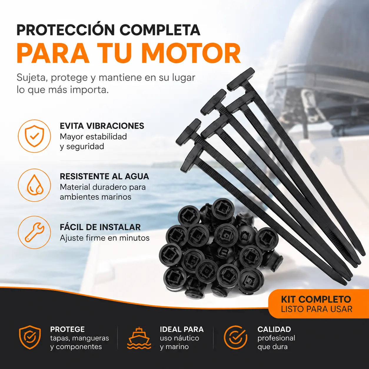 🔧🚗【70 piezas】Hebilla universal para bridas de nailon multifuncionales