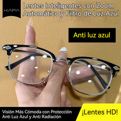 🎁 Regalo: Estuche Retro Cabeza de Ciervo👓 Lentes Inteligentes con Zoom Automático y Filtro de Luz Azul 🔥✨