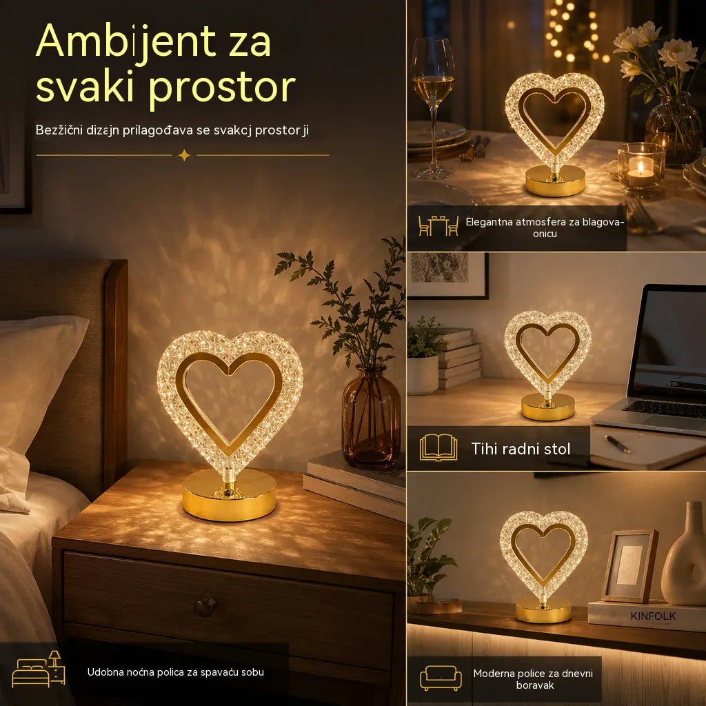 📢📢 50 % popusta! ✨ Staklena noćna lampa geometrijskog oblika: upravljanje dodirom, 3 boje, punjenje putem USB-a, 🏠 ugodna rasvjeta za spavaću sobu.