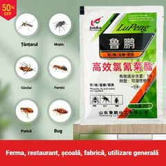 🦟🪰【10 bolsas】El insecticida en polvo de cipermetrina de alta eficiencia más eficaz, se puede utilizar en granjas/hogares/exteriores