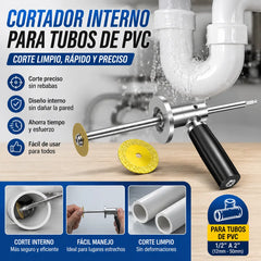 🔧 Cortador de tubos interno para PVC – Corte preciso para instalaciones de fontanería y electricidad 📏