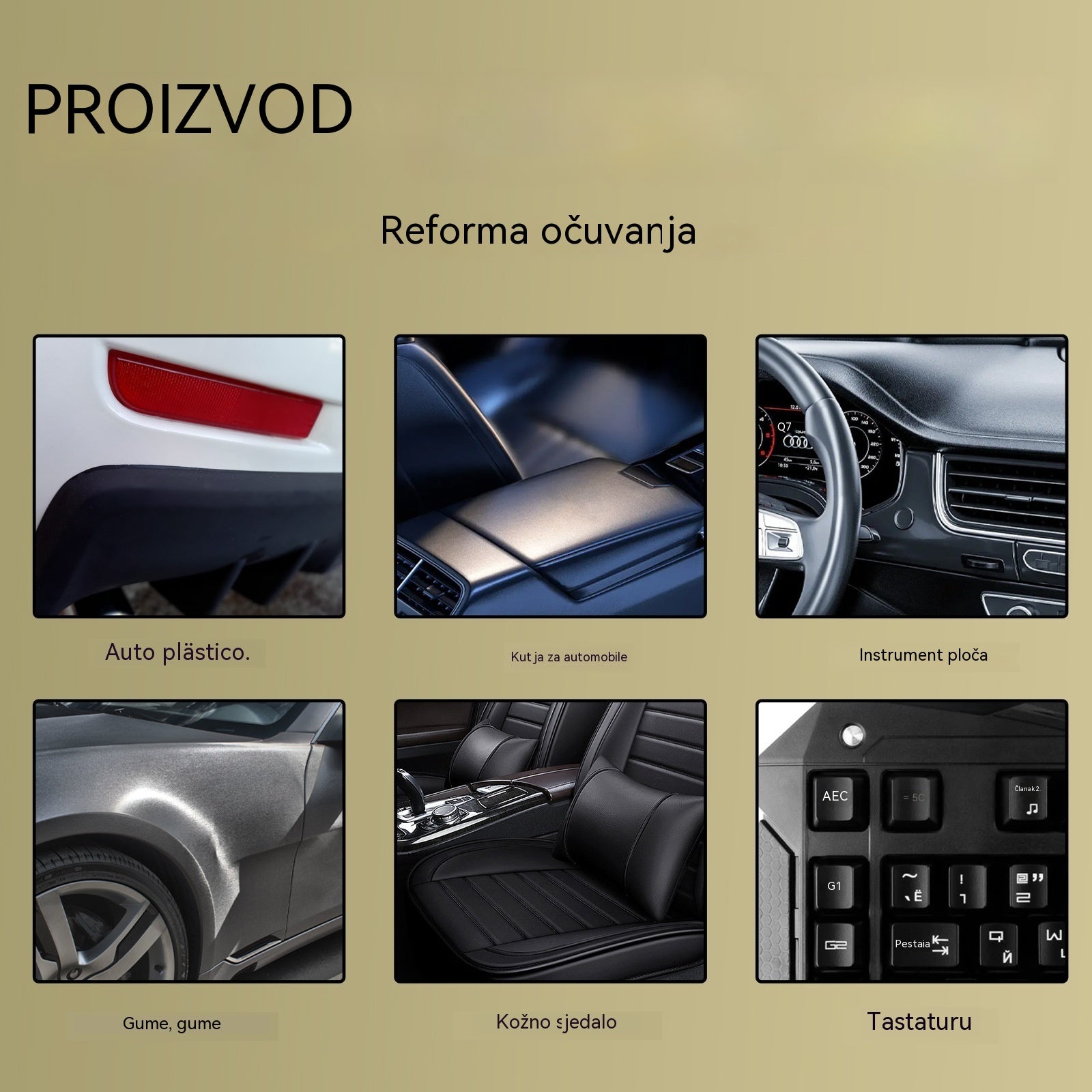 🚗【Kupi 1 i dobiješ 1 gratis】🖤 Set za Obnavljanje Plastike za Auto – Vraća Duboku Crnu Boju i Originalni Sjaj 🔥