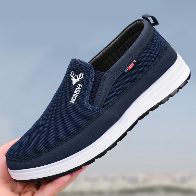 🔥Nueva llegada de primavera] Mocasines de lona antideslizantes para hombre