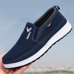 🔥Nueva llegada de primavera] Mocasines de lona antideslizantes para hombre