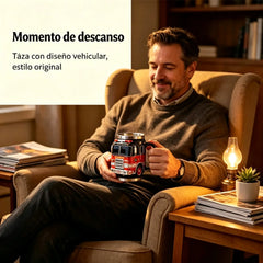 🚛☕ Taza 3D con forma de vehículo – Interior de acero inoxidable, regalo creativo para amantes de la mecánica ✨🔧
