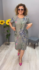 💕【Compre 1 y obtenga 1 gratis】💕【S-5XL】2024 Elegante vestido con estampado de lino y algodón