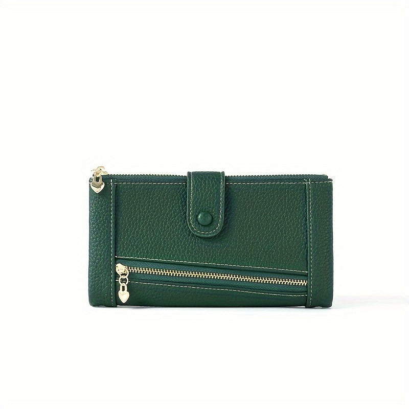 💰Cartera de cuero genuino retro de moda para mujer más vendida en 2026, multicapa de gran capacidad