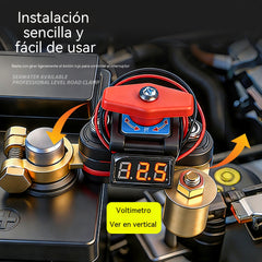 👍👍Interruptor de desconexión de batería giratorio universal de 360° para automóviles. Nuevo interruptor de desconexión de batería de latón de alta potencia con protección contra fugas.