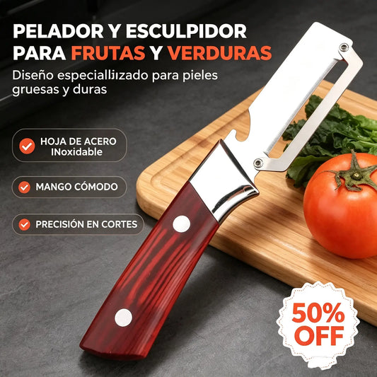 🔥2 artículos por 22 euros 🔥Pelador de Cocina 2 en 1 con Cuchillas de Acero y Abrebotellas 🥕🔪