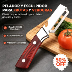 🔥2 artículos por 22 euros 🔥Pelador de Cocina 2 en 1 con Cuchillas de Acero y Abrebotellas 🥕🔪