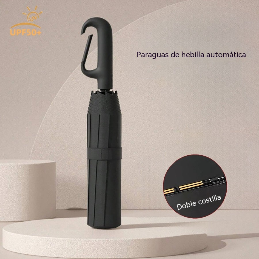 🔥【Oferta especial por tiempo limitado】🔥Paraguas portátil con mango de anilla