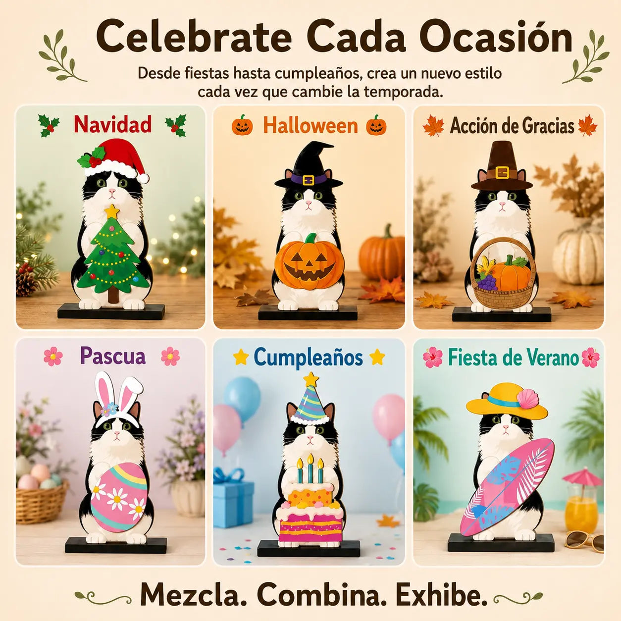 ❤️Decoración magnética de madera reemplazable para estantes