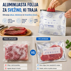 🔥🔥Skupaj 30 antibakterijskih vrečk iz aluminijaste folije, izjemno enostavnih za uporabo, za ohranjanje svežine.