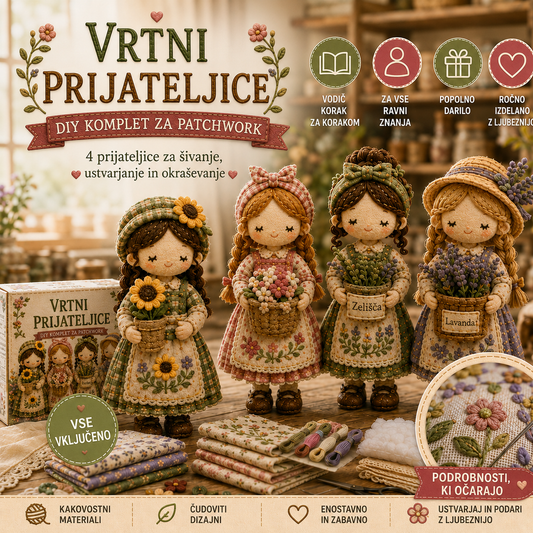 🎁Zadnji dan: Izkoristite 49 % popust! 🧵 Komplet za patchwork miniatur iz serije Miniature World.