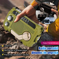 🏕️Linterna portátil con radio AM multifunción