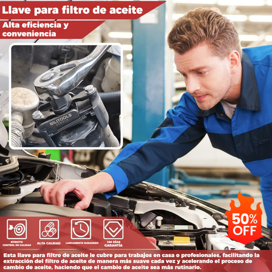 🔥【60-80mm】🚗Llave de extracción de filtro de automóvil ajustable en forma de U