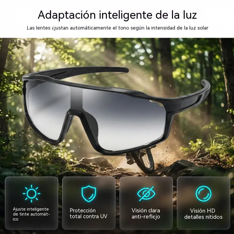 【2 unidades por 25 euros】🛡️ Gafas deportivas con tecnología fotosensible y protección UV400. Ultraligeras, resistentes a golpes y con agarre antideslizante.