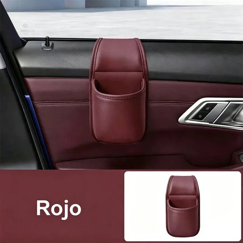 【2 unidades a 25 euros】🚗 Organizador de puerta para coche – Bolsillo de almacenamiento con soporte para vasos, colgante en la ranura de la ventanilla 🧺💧