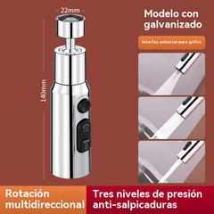 🚰🔥Boquilla de Filtro para Grifo con Giro de 360°