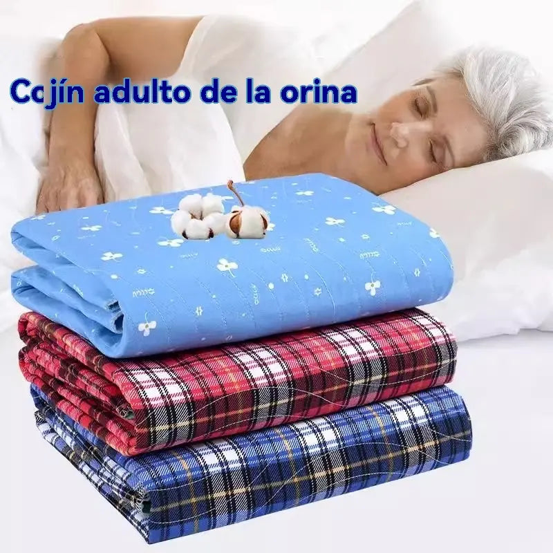 【45*60 cm】🛌 Compresa lavable de cuatro capas para incontinencia de adultos, transpirable, suave para la piel y a prueba de fugas.
