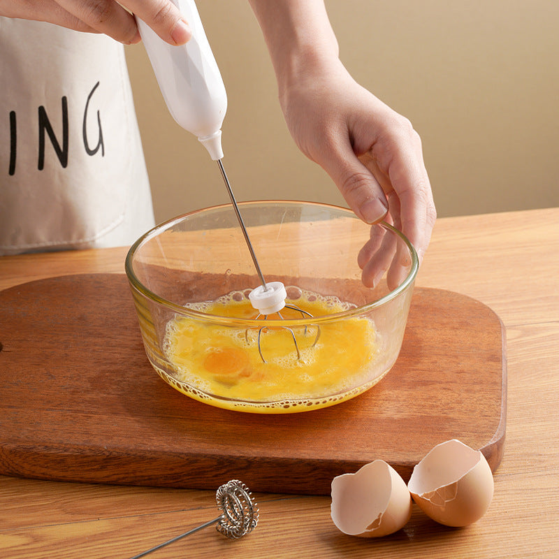 ✨Batidor de huevos totalmente automático 2 en 1,El aliado ideal para la repostería fácil y el café