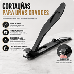📢📢 ¡50% DE DESCUENTO! ✂️ Diseño perfectamente curvado | Cortaúñas de acero inoxidable | Fácil agarre para personas mayores ✨【50% DE DESCUENTO】