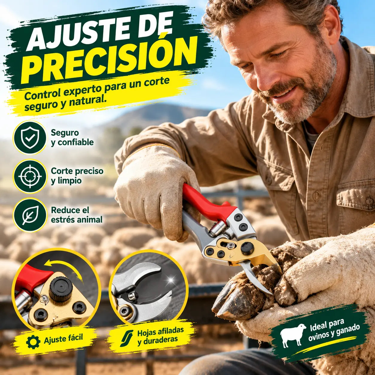 Tijeras de podar multifuncionales SK5, afiladas y duraderas, de alta resistencia.