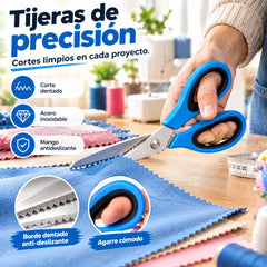 🔥Compra 1 y llévate 1 gratis✂️ Tijeras dentadas profesionales – Tijeras de tela afiladas y dentadas