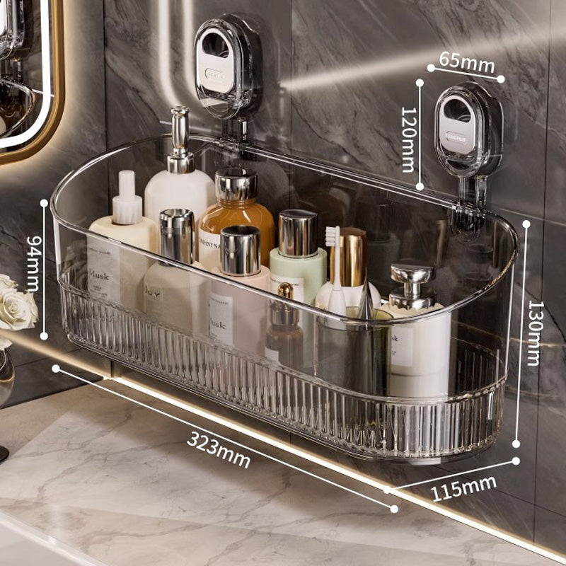 🍽️🧺🔥Oferta especial🔥Estante de almacenamiento con ventosa sin perforaciones, escurridor de pared para cocina y baño
